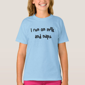 Ich laufe mit Milch und Nickerchen Baby-Shirt – Lu T-Shirt