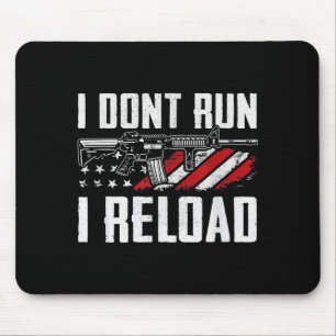 Ich laufe nicht, ich lade nach USA-Flagge Pro-Waff Mousepad
