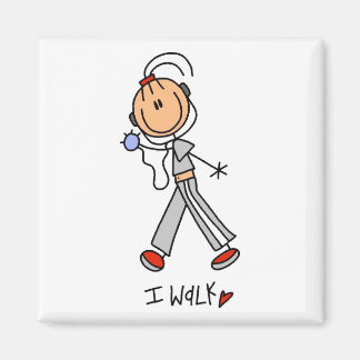Ich laufe Tshirts und Geschenke Magnet
