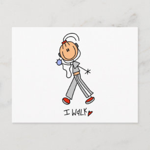 Ich laufe Tshirts und Geschenke Postkarte