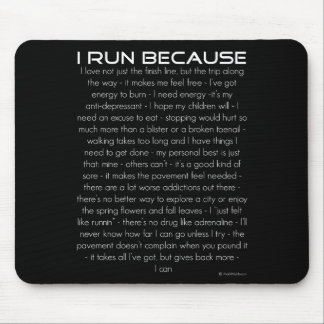 Ich laufe weil mousepad