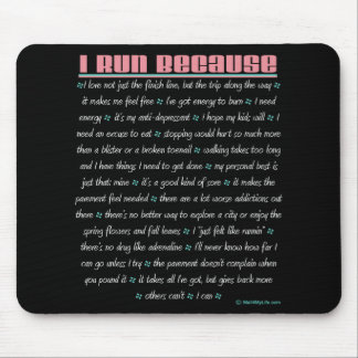 Ich laufe weil mousepad