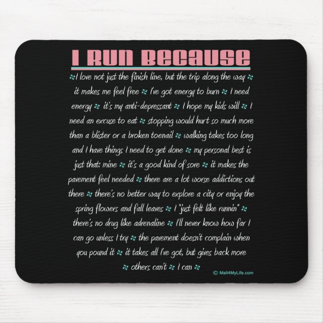 Ich laufe weil mousepad (Vorne)