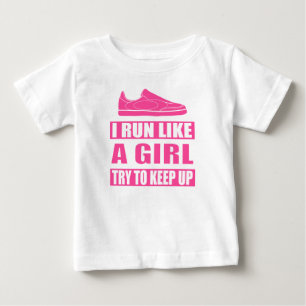 Ich laufe wie ein Mädchen Baby T-shirt