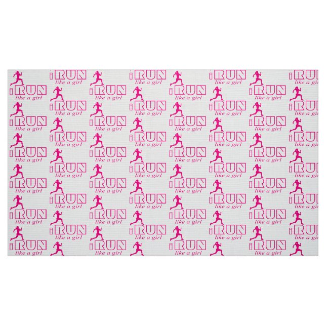 Ich laufe wie ein Mädchen Stoff (Fat Quarter (45,7 x 55,9 cm))
