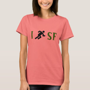 ICH LAUFE <Your City> Kundengebundenes laufendes T-Shirt