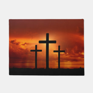 Ich lebe durch Glauben durch Jesus Christus Fußmatte