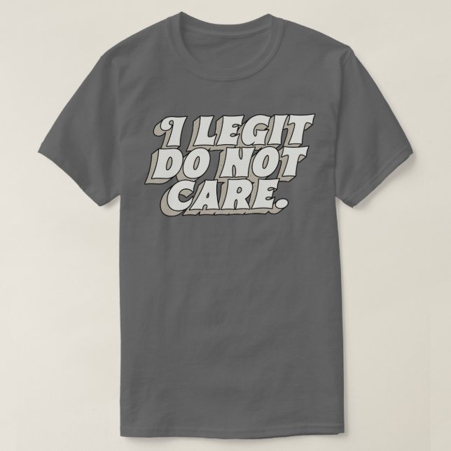 Ich lebe es nicht T-Shirt (Design vorne)