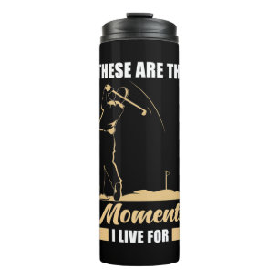 Ich lebe für Golf Thermosbecher