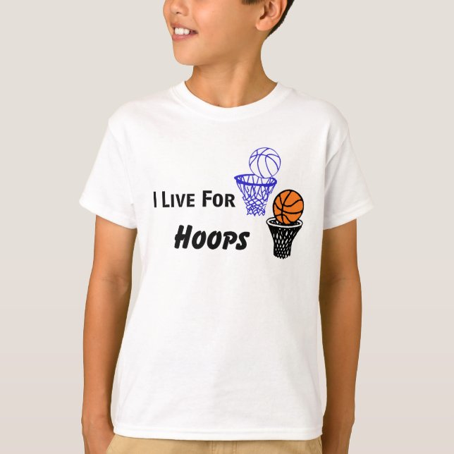 Ich lebe für Hoops Boys T-Shirt (Vorderseite)