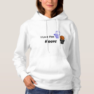 Ich lebe für Hoops, Frauenhund Hoodie