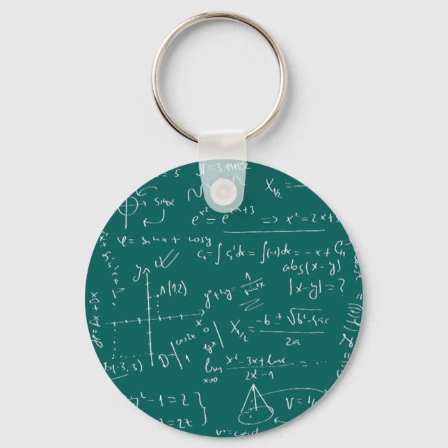 Ich lebe für Mathe Schlüsselanhänger (Vorderseite)