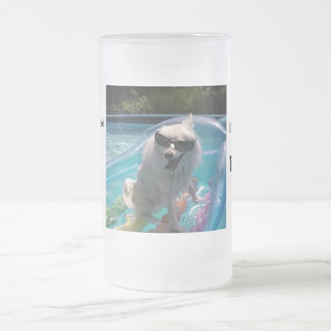 Ich lebe für Sommer-Tasse Mattglas Bierglas (Mittel)