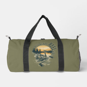 Ich lebe in meiner Lustiges Fischer-Geschenk Duffle Bag