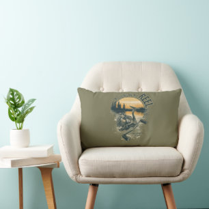 Ich lebe in meiner   Lustiges Fischer-Geschenk    Lendenkissen