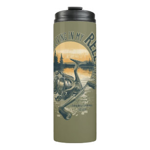 Ich lebe in meiner   Lustiges Fischer-Geschenk    Thermosbecher