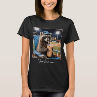 Ich lebe jetzt hier Waschbär T-Shirt