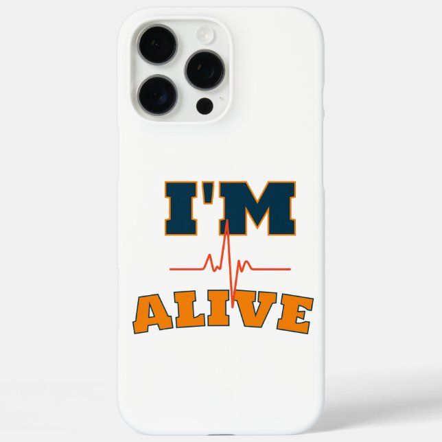 Ich lebe lustiger Spruch-Tasche Case-Mate iPhone Hülle (Rückseite)