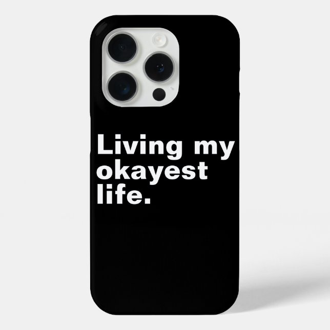 Ich lebe mein ganzes Leben. Case-Mate iPhone Hülle (Rückseite)