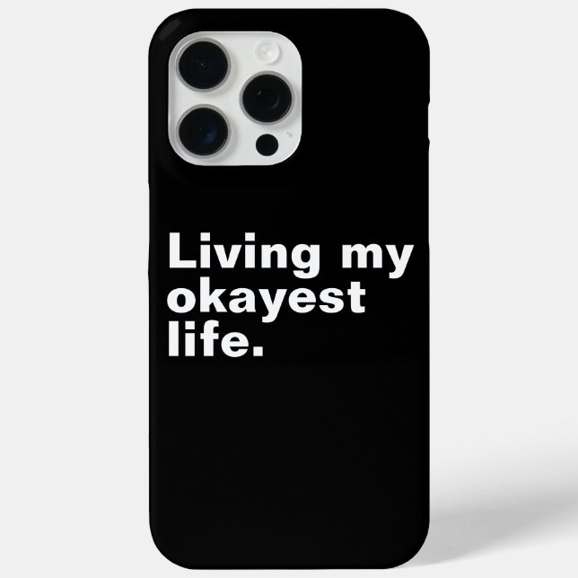 Ich lebe mein ganzes Leben. Case-Mate iPhone Hülle (Rückseite)