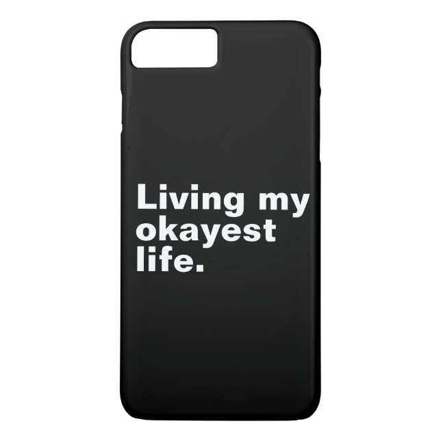 Ich lebe mein ganzes Leben. Case-Mate iPhone Hülle (Rückseite)