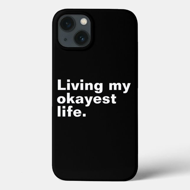 Ich lebe mein ganzes Leben. Case-Mate iPhone Hülle (Rückseite)