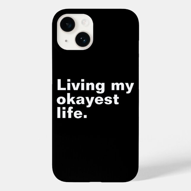 Ich lebe mein ganzes Leben. Case-Mate iPhone Hülle (Rückseite)