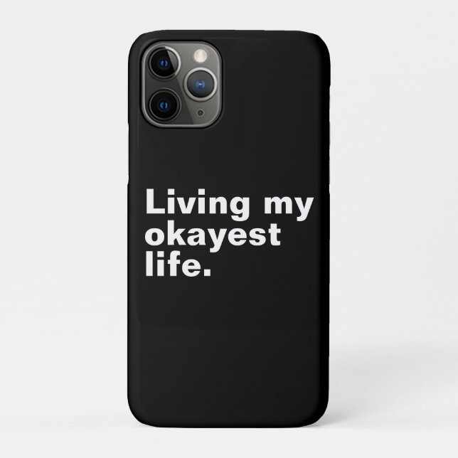 Ich lebe mein ganzes Leben. Case-Mate iPhone Hülle (Rückseite)