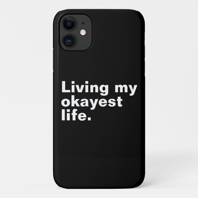 Ich lebe mein ganzes Leben. Case-Mate iPhone Hülle (Rückseite)