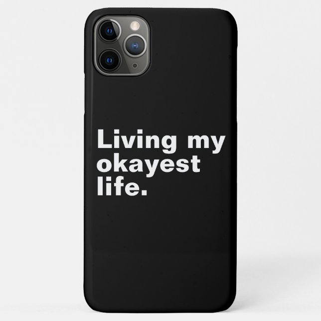 Ich lebe mein ganzes Leben. Case-Mate iPhone Hülle (Rückseite)
