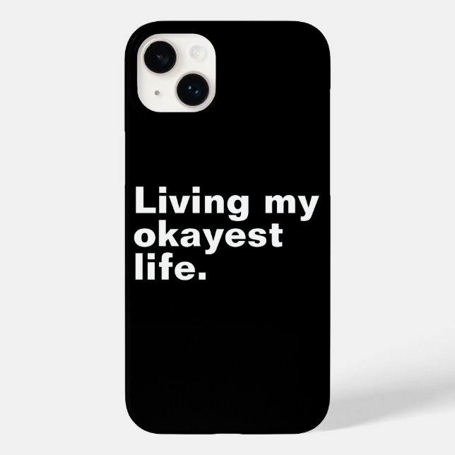 Ich lebe mein ganzes Leben. Case-Mate iPhone Hülle (Rückseite)