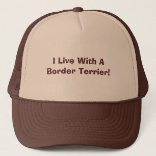 Ich lebe mit einem Grenz-Terrier-Hut Truckerkappe