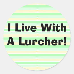 Ich lebe mit einem Krug Runder Aufkleber