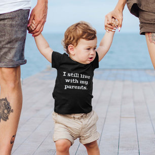 Ich lebe noch mit meinen Eltern Baby T-shirt