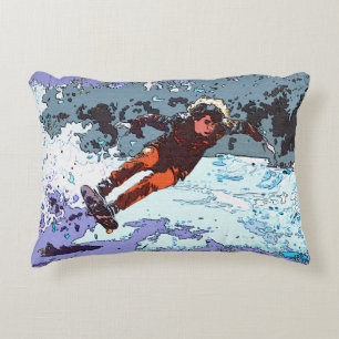 Ich lebe zu rennen - Skateboard Racing Pillowcase Dekokissen