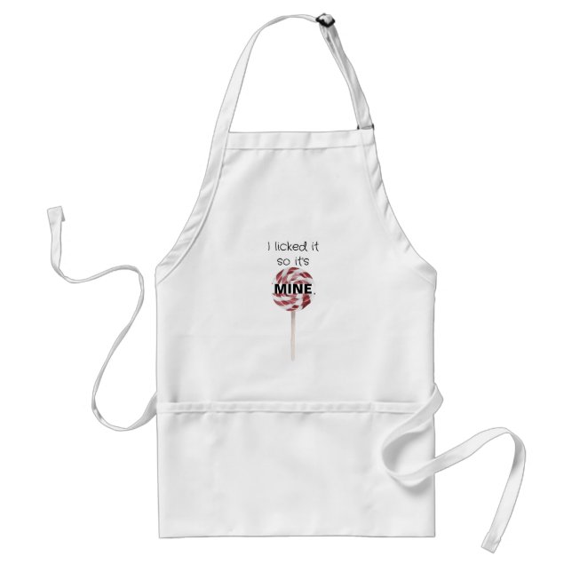 Ich leckte es, also ist es mein Funny Apron Schürze (Vorne)