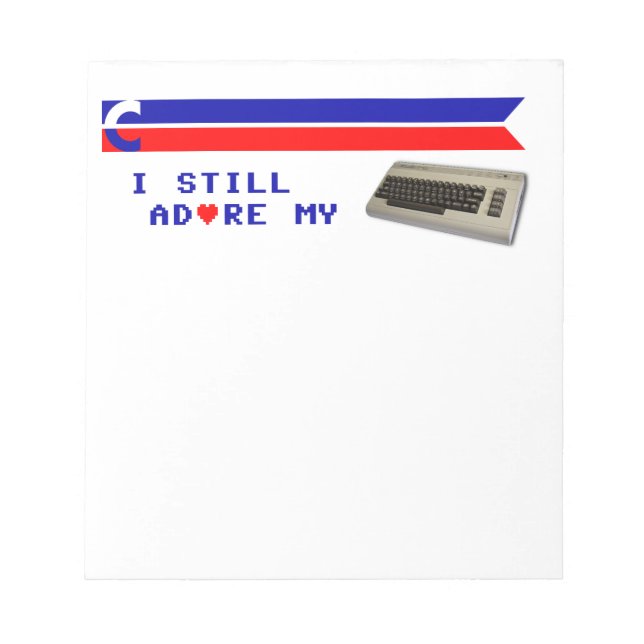 Ich lege mein 64 Notepad noch an Notizblock (Vorderseite)