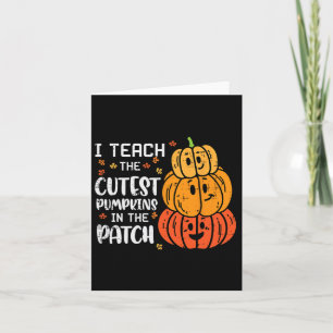 Ich lehre Coolen Pumpkin Patch Halloween Kostüm Fe Karte