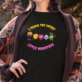Ich lehre das Niedlichste kleine Monster Halloween Sweatshirt