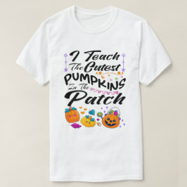 Ich lehre die Niedlichsten Kürbis im PatchHallowee T-Shirt