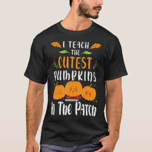 Ich lehre die Niedlichsten Kürbis in den Patch-Leh T-Shirt