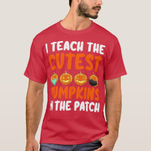 Ich lehre die Niedlichsten Kürbis in den Patch T-Shirt
