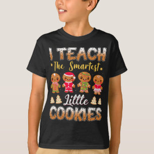 Ich lehre die Smart Cookies Lebkuchen Xmas Lehrer T-Shirt