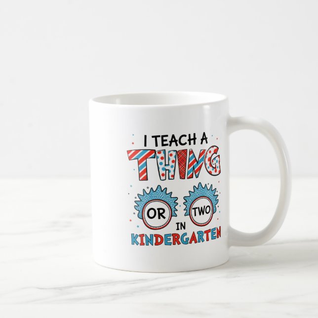 Ich lehre ein oder zwei Dinge im Kindergarten zurü Kaffeetasse (Rechts)