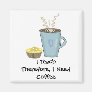 Ich lehre Kaffeedesign mit Sprüchen Magnet