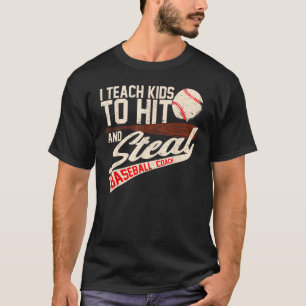 Ich lehre Kinder, Baseball Softball C zu schlagen  T-Shirt