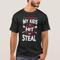 Ich lehre meine Kinder, Softballspieler zu schlage