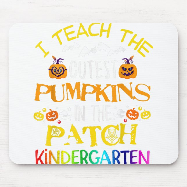 Ich lehre Niedliche Kürbis in den Patch Kindergart Mousepad (Vorne)