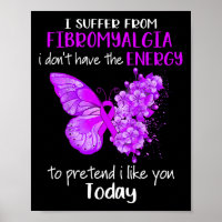 Ich leide an Fibromyalgie Butterfly Pur
