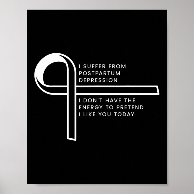 Ich leide an posttraumatischer Stressstörung Poster (Vorne)